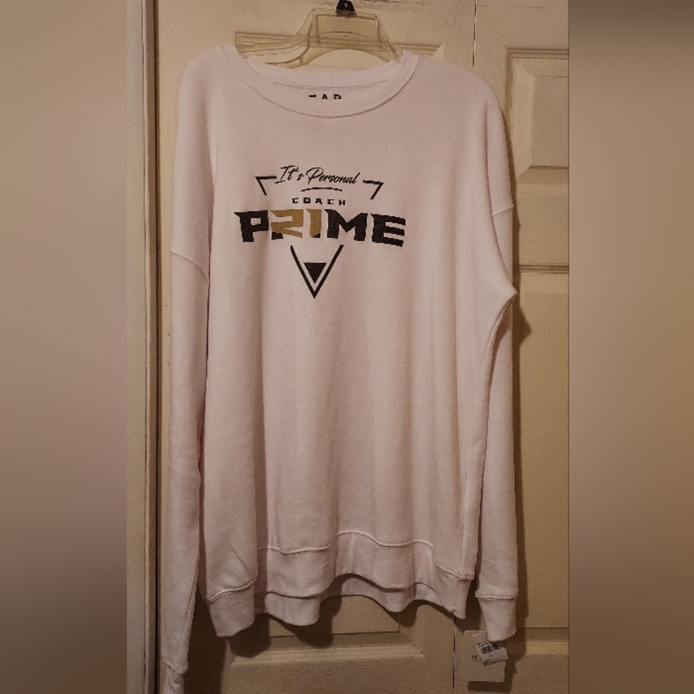 Wear Erin Andrews Womens XL Coach Prime Its Personal Sweatshirt Deon Sanders